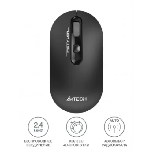 Мышь A4Tech Fstyler FG20 серый оптическая (2000dpi) беспроводная USB для ноутбука (4but)